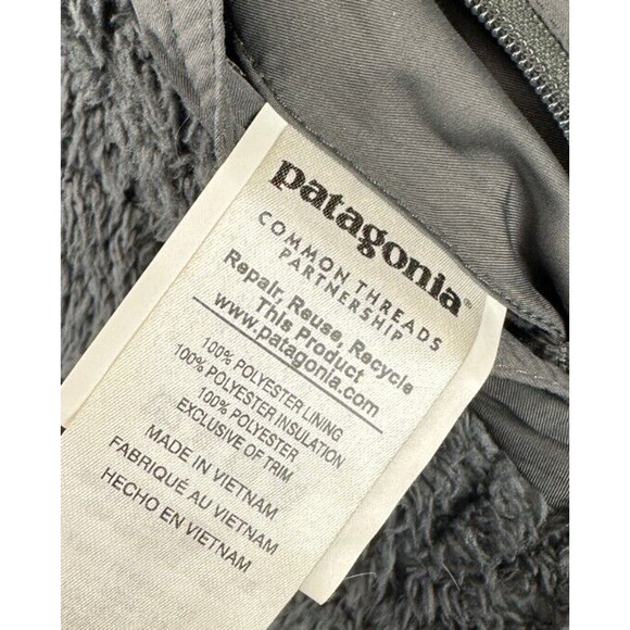 Patagonia Los Gatos Vest, Grey Reversible Full Zip Hoodie - MEDIUM - Picture 6 of 14